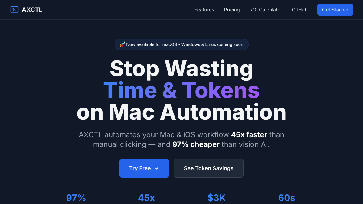 AXCTL website screenshot